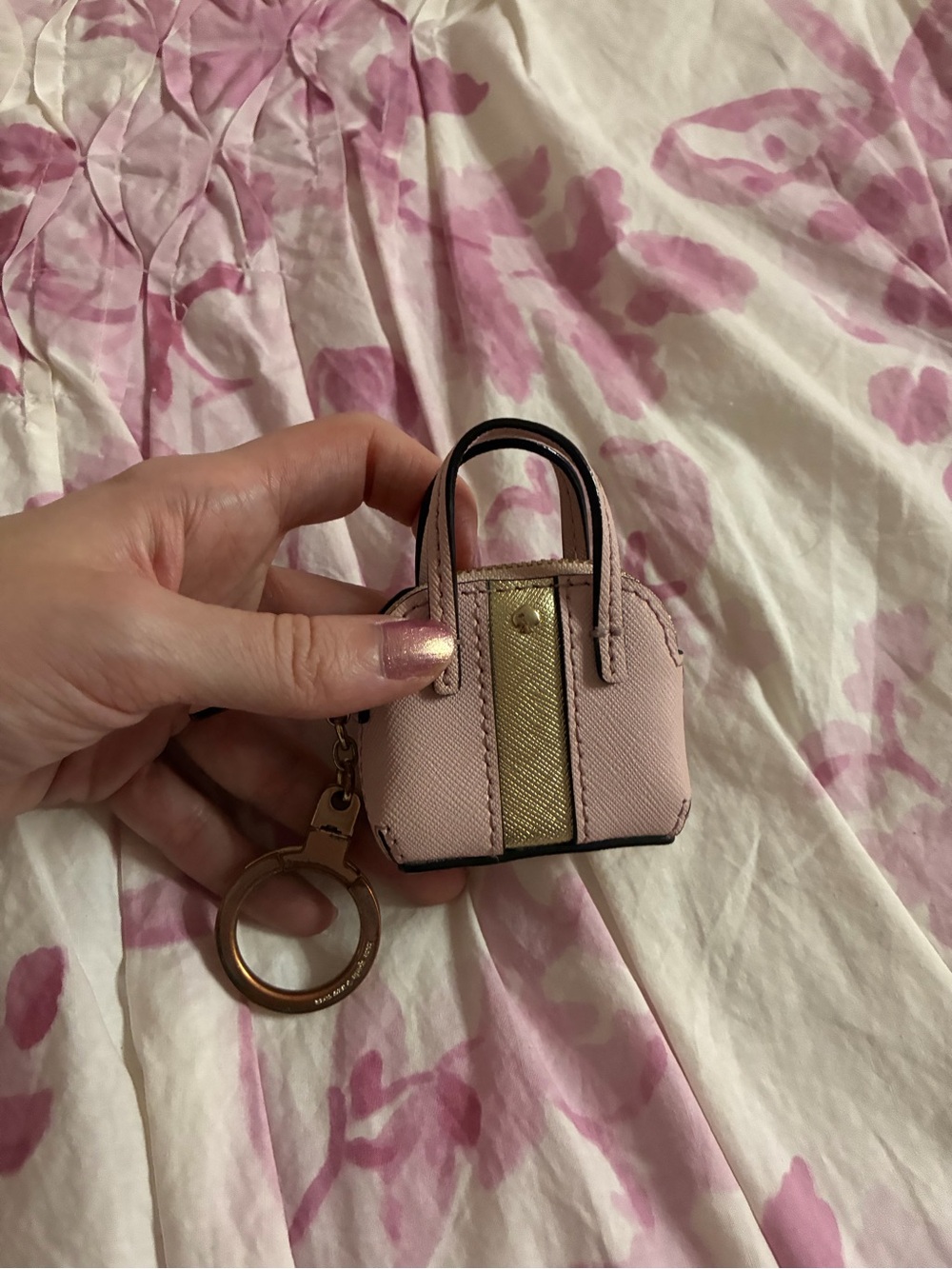 Kate Spade Pink Purse Keychain